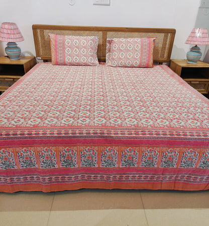 Gulab Bagh Cotton Bedsheet