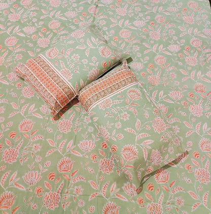 Meadow Bloom  Cotton Bedsheet Set