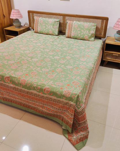 Meadow Bloom  Cotton Bedsheet Set