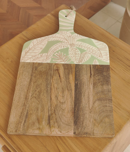 Botanical Breeze Wooden Serving Board