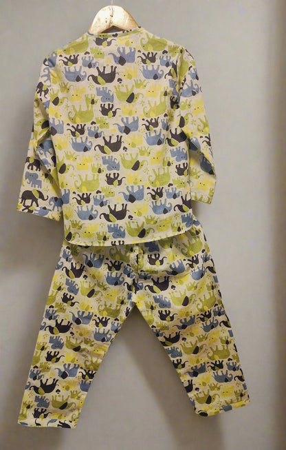 KIDS LOUNGE WEAR ELEPANT PRINT