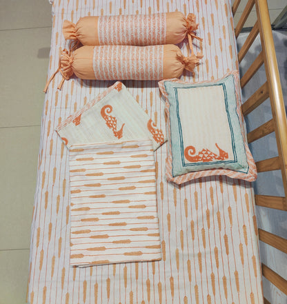 Seahorse Dreams Baby Bedding Set – 5 Pieces