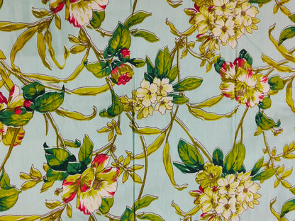 Tropical Bloom Cotton Bedsheet Set
