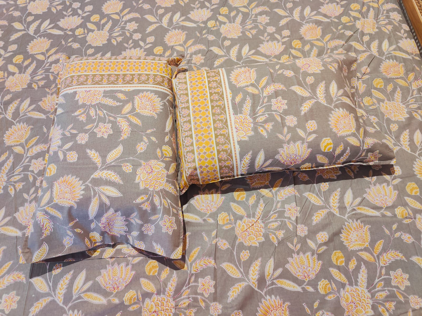 Elegant Floral  Cotton Bedsheet Set