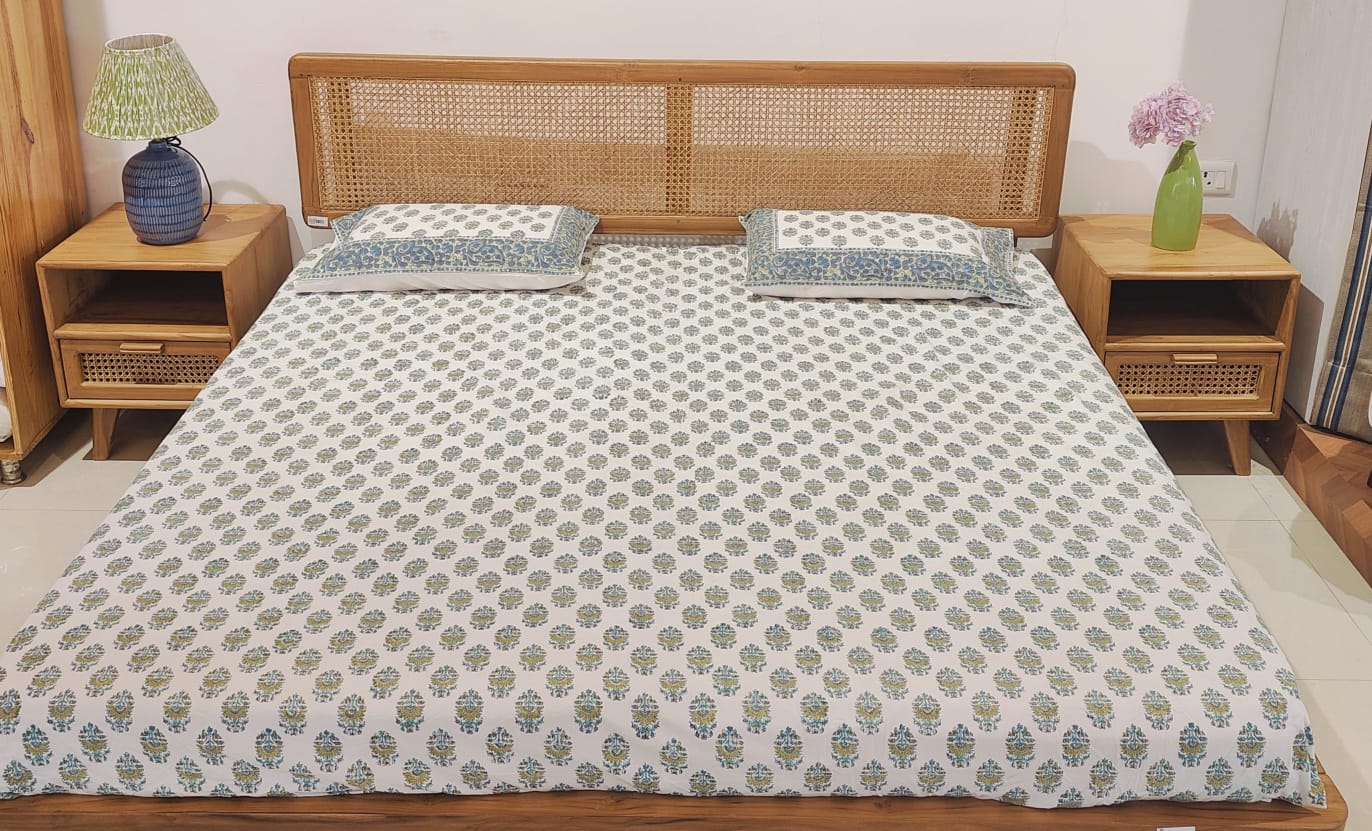 Cotton Fitted Bedsheet Set