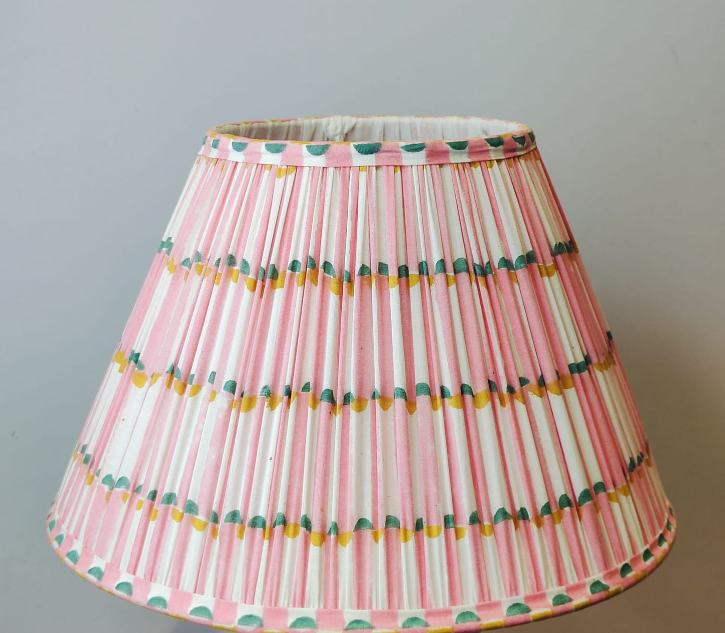 🌸 Blush Bloom Pleated Lampshade