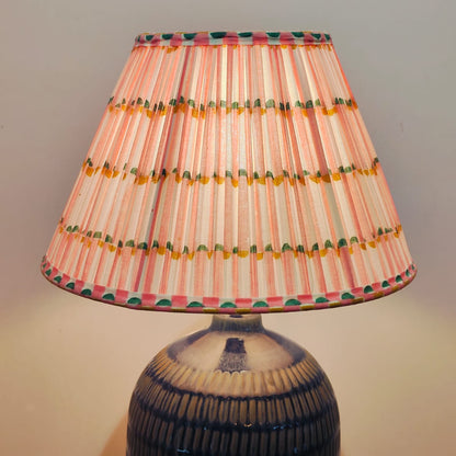 🌸 Blush Bloom Pleated Lampshade