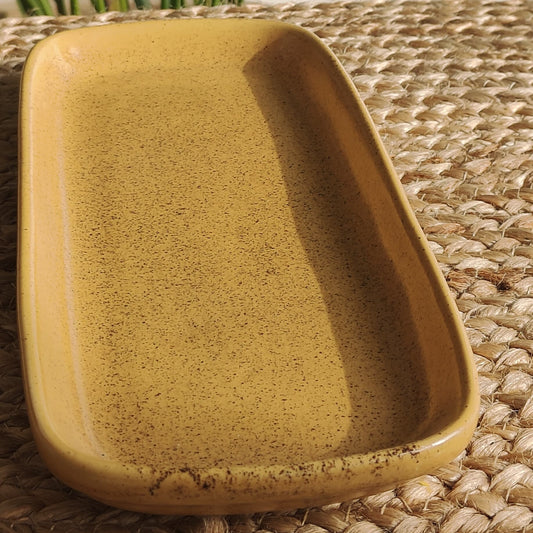 Bliss Porcelain Platter (Mustard)