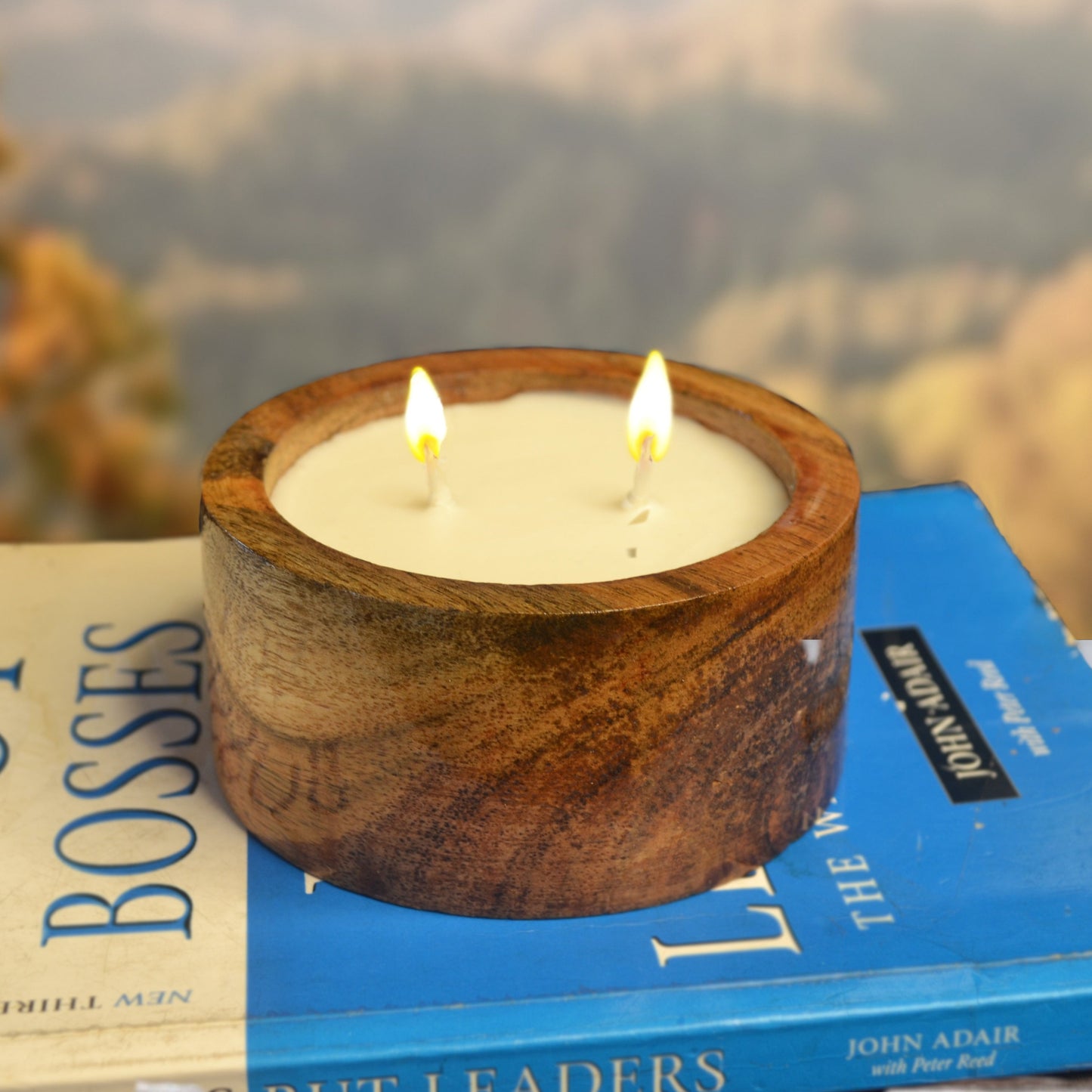 Wooden Scented Soya Wax Candle - After Dark