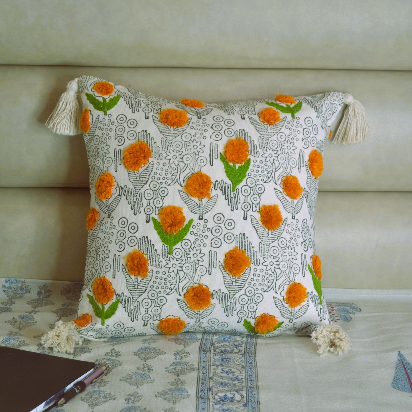 Rose Sofa Cushion Cover