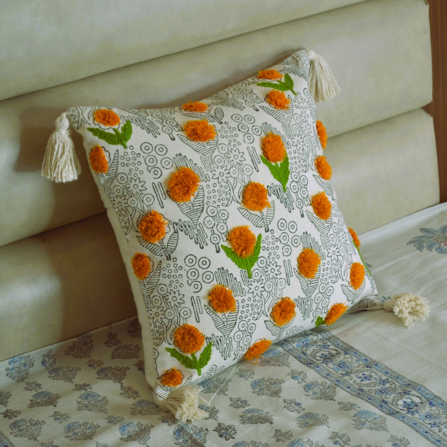 Rose Sofa Cushion Cover