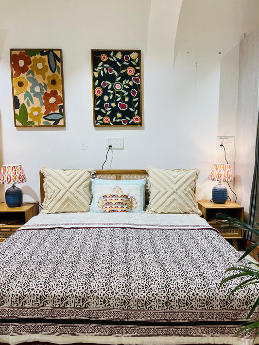 Hand Block Print Ac Quilt double bed