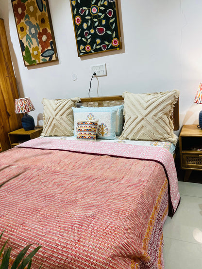 Hand Block Print Ac Quilt double bed