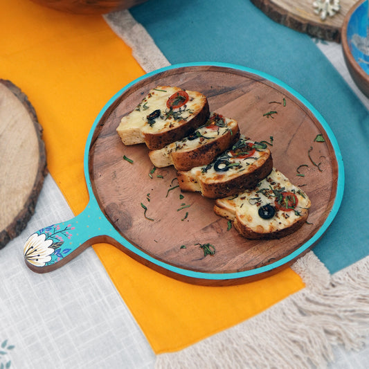 Wooden Pizza Serving Platter- printed