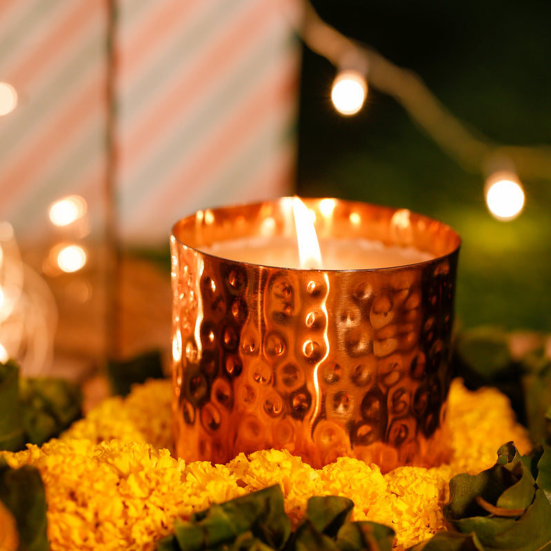 Brass Pillar Candle