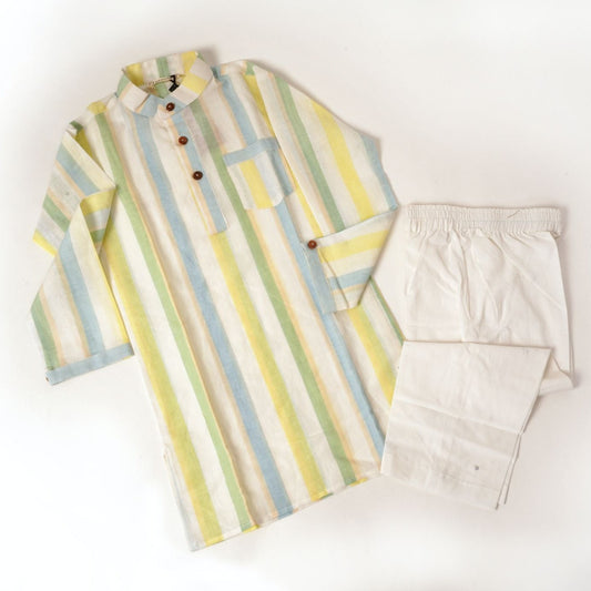 Kurta Pyjama Linen Stripes